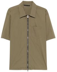 Low Brand - Zip-Fastening Shirt - Lyst