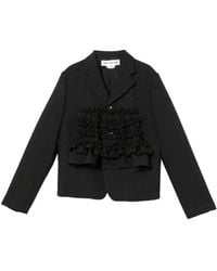 Comme des Garçons - Ruffled Camp Collar Blazer - Lyst