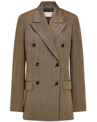 Ferragamo - Blazer Met Dubbele Rij Knopen - Lyst