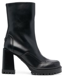 Furla - Ankle 90mm Block Heeled Boots - Lyst