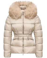 Moncler - Boed Donsjack Met Logopatch - Lyst