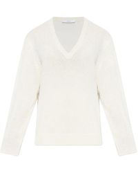IRO - Gebreide Trui Met V-Hals - Lyst