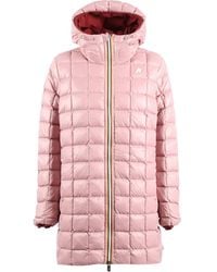 K-Way - Sophie Hooded Reversible Parka - Lyst