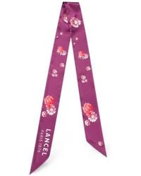 Lancel - Floral-Print Scarf - Lyst