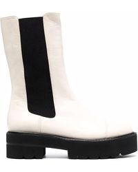 Stuart Weitzman - Bottes En Cuir À Semelle Épaisse - Lyst