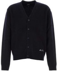A.P.C. - Kevin Vest Met Geborduurd Logo - Lyst