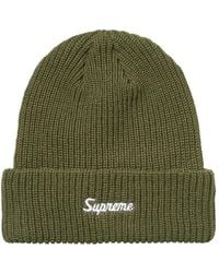 Supreme - Logo-Embroidered Beanie Hat - Lyst