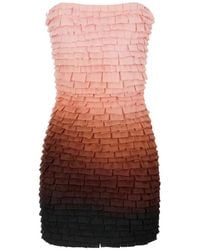 Elisabetta Franchi - Degradé Tulle Mini Dress - Lyst