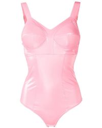 Murmur Gloss Bodysuit - Pink