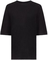 Loulou de Saison - Raven Short-Sleeve Crew-Neck Sweater - Lyst