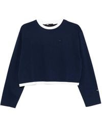 Maje - Long-Sleeve Logo-Embroidered T-Shirt - Lyst