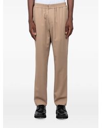 Ami Paris - Elasticated-Waist Wool Trousers - Lyst