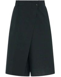 6397 - Wrap-Detail Knee-Length Shorts - Lyst