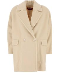 Max Mara - Abrigo de lana con doble botonadura - Lyst
