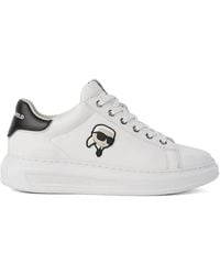 KARL LAGERFELD - Kapri Nft Lo Lace Trainers Leather - Lyst