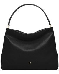 Aigner - Medium Paola Leather Shoulder Bag - Lyst