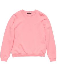 Acne Studios - Fleece Face Logo Sweatshirt - Lyst