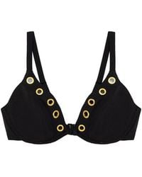 Chantelle - Sicilia Eyelet-Embellished Bikini Top - Lyst