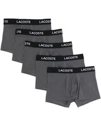 Lacoste - 5-Pack Stretch Cotton Trunks - Lyst