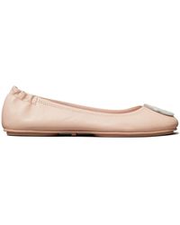 Tory Burch - Ballerines Minnie Travel en cuir - Lyst