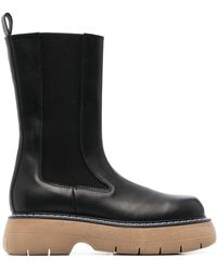 Semicouture - Round-toe Leather Boots - Lyst