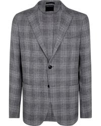 ZEGNA - Check-Pattern Blazer - Lyst