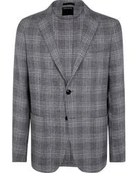 ZEGNA - Check-Pattern Blazer - Lyst