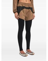 Balenciaga - Logo-Print Panelled Shorts - Lyst