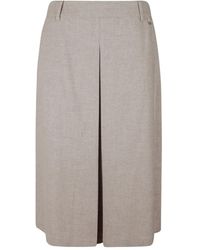Herno - Falda midi plisada - Lyst