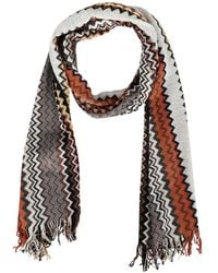 Missoni - Zigzag-Pattern Fringed Cotton Scarf - Lyst