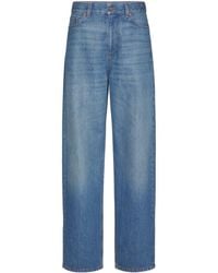 Valentino Garavani - High-rise Wide-leg Jeans - Lyst