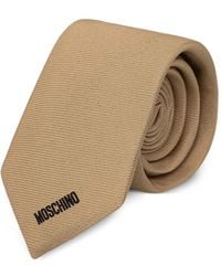 Moschino - Logo-Print Tie - Lyst