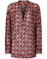 Missoni - Chevron-pattern Knit Top - Lyst