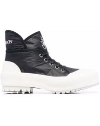 JW Anderson - High-top Two-tone Sneakers - Lyst
