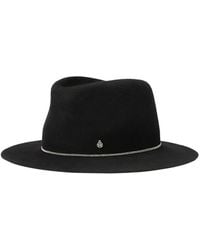 Maison Michel - André Logo-Detail Fedora Hat - Lyst
