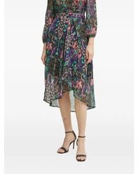 Morgan - Jary Floral-Printed Pleated Midi Skirt - Lyst