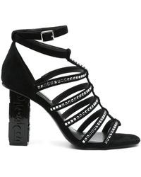 Liu Jo - Sandalen mit Logo-Absatz 90mm - Lyst
