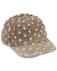 Supreme - Hole-Punch Rhinestone-Embellished Cap - Lyst