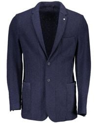 GANT - Blazer En Laine À Simple Boutonnage - Lyst