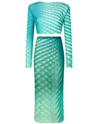 Roberto Cavalli - Midirock Mit Grafischem Print - Lyst