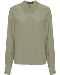 Styland - Spread-collar Crepe Shirt - Lyst