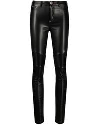 Philipp Plein - Ribbed-Knee High-Waist Leggings - Lyst
