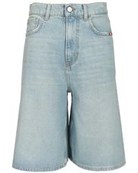 AMISH - Belt-Loop Buttoned Shorts - Lyst