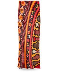 PUCCI - Soleil-Print Satin Skirt - Lyst