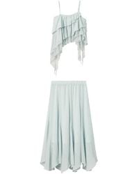 B+ AB - Ruffled Lace-Trim Dress - Lyst