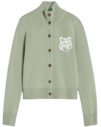 Maison Kitsuné - Cardigan Con Bottoni - Lyst