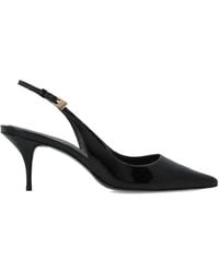 Black Suede Studio - Branca Point-Toe Slingback Pumps - Lyst