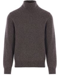 Agnona - Ribbed High-Neck Cashmere Sweater - Lyst