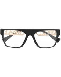 Versace - Brille Mit Eckigem Gestell - Lyst