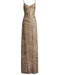 Ralph Lauren - Mulberry Silk Sequin Gown - Lyst